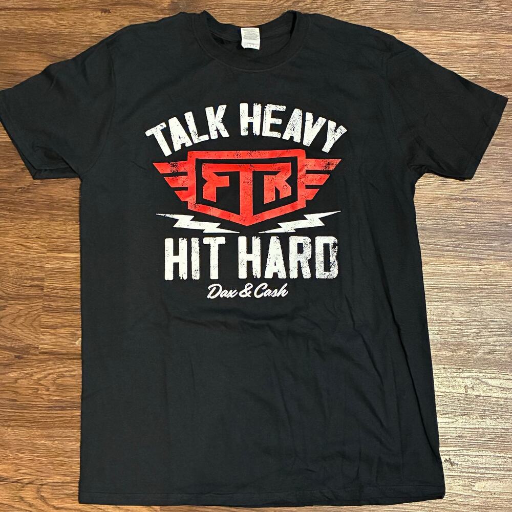 FTR Dax Harwood Cash Wheeler Shirt Size Large AEW Tag Team Gildan